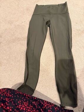 lululemon athletica Olive Green High-Rise Leggings